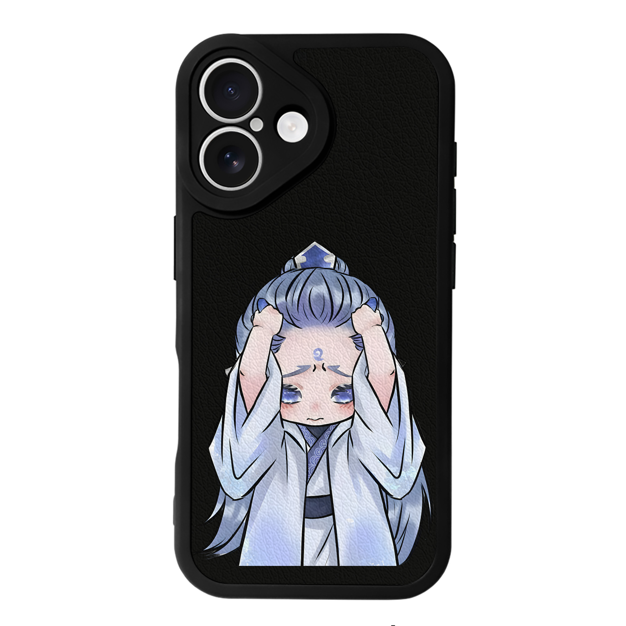 （画像用） Ne Zha 2 ナタ 魔童の大暴れ 【iPhone 16シリーズ対応】シリコンスマホケース（レザー調） 材質：シリコン